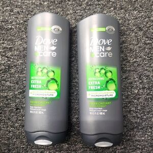 2x Dove Men + Care Micro Moisture EXTRA FRESH Body & Face Wash-18oz